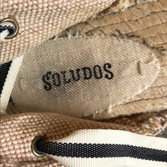 Soludos black and white stripe espadrilles - Picture 4 of 4